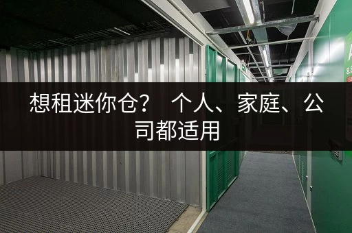 想租迷你仓？  个人、家庭、公司都适用