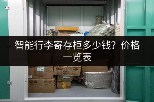智能行李寄存柜多少钱？价格一览表