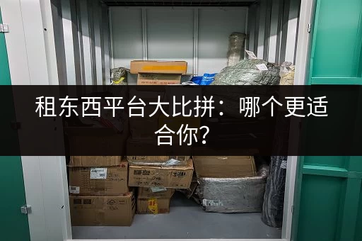 租东西平台大比拼：哪个更适合你？