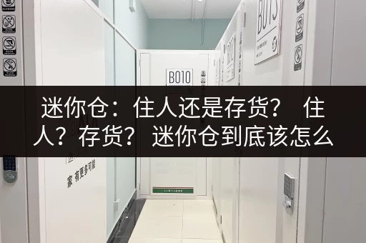 迷你仓：住人还是存货？  住人？存货？ 迷你仓到底该怎么用？