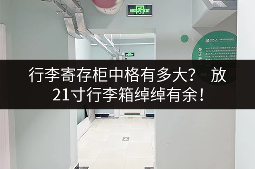 行李寄存柜中格有多大？  放21寸行李箱绰绰有余！