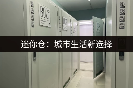 迷你仓：城市生活新选择，发展前景广阔