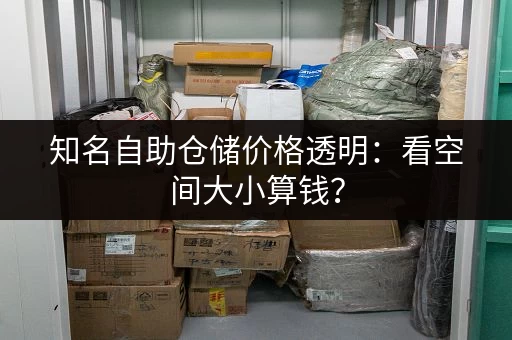 知名自助仓储价格透明：看空间大小算钱？