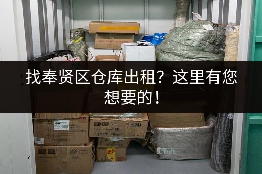 找奉贤区仓库出租？这里有您想要的！