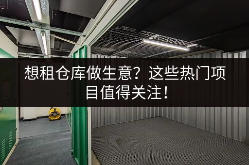 想租仓库做生意？这些热门项目值得关注！