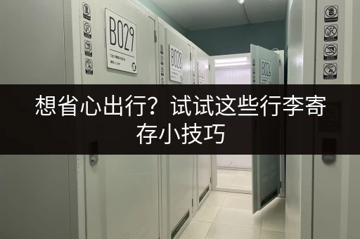 想省心出行？试试这些行李寄存小技巧