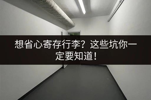 想省心寄存行李？这些坑你一定要知道！