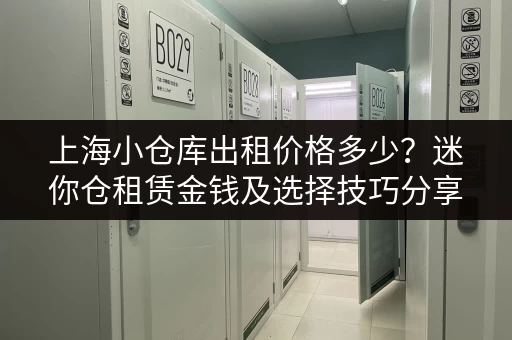 上海小仓库出租价格多少？迷你仓租赁金钱及选择技巧分享