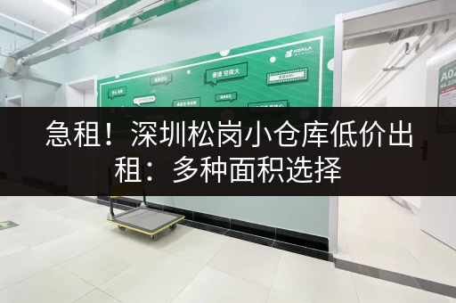 急租！深圳松岗小仓库低价出租：多种面积选择，随时看房，手续简便！