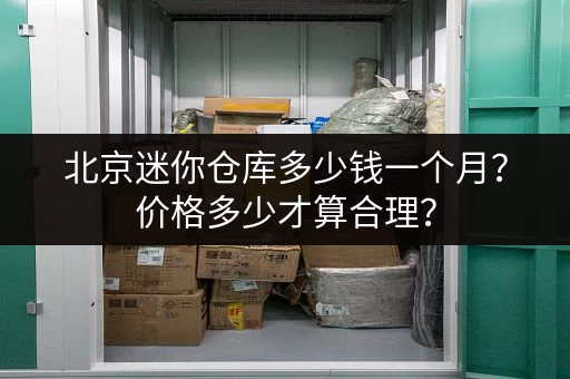 北京迷你仓库多少钱一个月？价格多少才算合理？