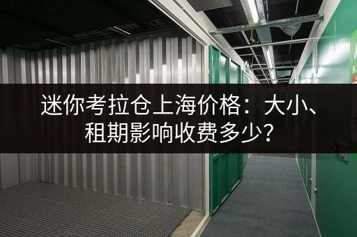 迷你考拉仓上海价格：大小、租期影响收费多少？