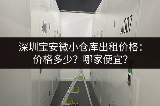 深圳宝安微小仓库出租价格：价格多少？哪家便宜？