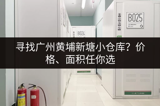 寻找广州黄埔新塘小仓库？价格、面积任你选