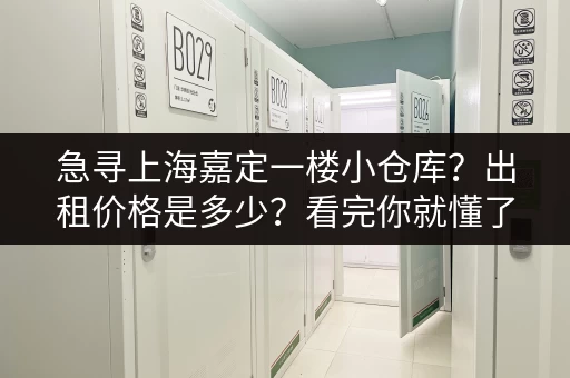 急寻上海嘉定一楼小仓库？出租价格是多少？看完你就懂了