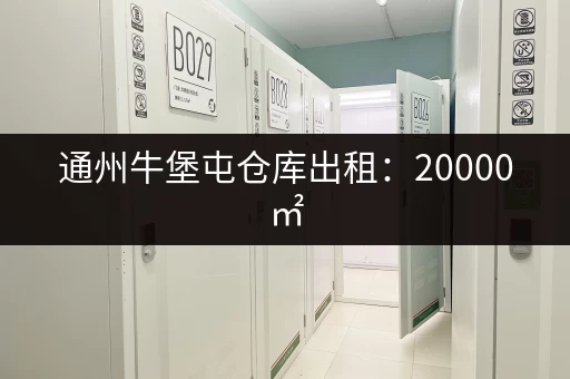 通州牛堡屯仓库出租：20000㎡，60万月，单层层高14米