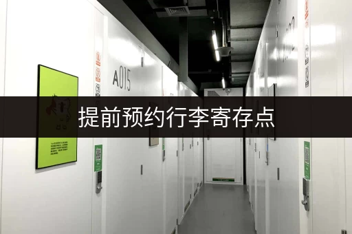 提前预约行李寄存点，轻松出行无负担！
