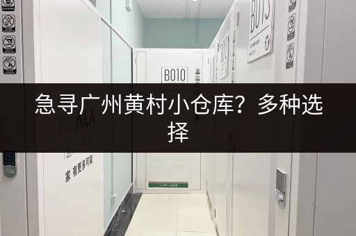 急寻广州黄村小仓库？多种选择，立即咨询！