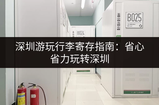 深圳游玩行李寄存指南：省心省力玩转深圳