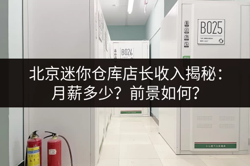 北京迷你仓库店长收入揭秘：月薪多少？前景如何？