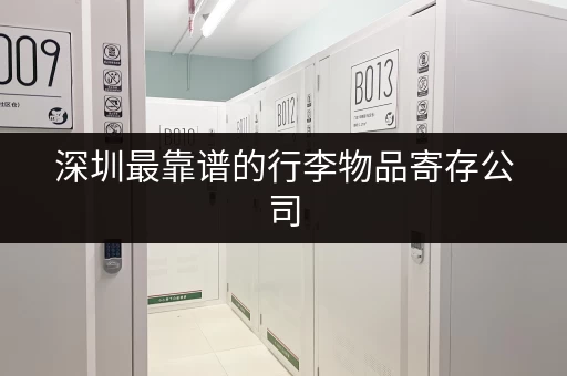 深圳最靠谱的行李物品寄存公司，帮你解决行李难题