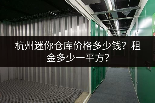 杭州迷你仓库价格多少钱？租金多少一平方？
