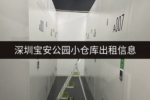 深圳宝安公园小仓库出租信息，安全可靠，租金面议