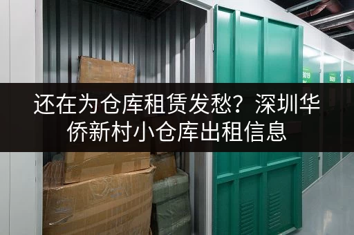 还在为仓库租赁发愁？深圳华侨新村小仓库出租信息