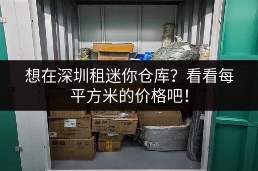 想在深圳租迷你仓库？看看每平方米的价格吧！
