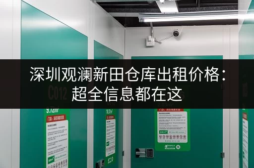 深圳观澜新田仓库出租价格：超全信息都在这