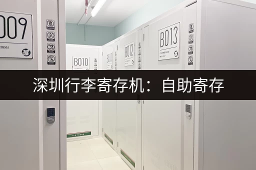 深圳行李寄存机：自助寄存，安全可靠，价格实惠