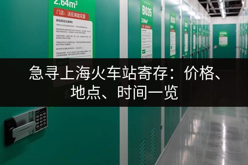 急寻上海火车站寄存：价格、地点、时间一览