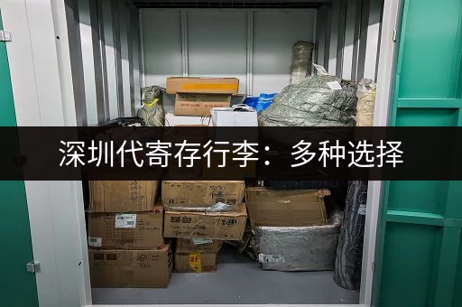 深圳代寄存行李：多种选择，价格实惠，安全放心