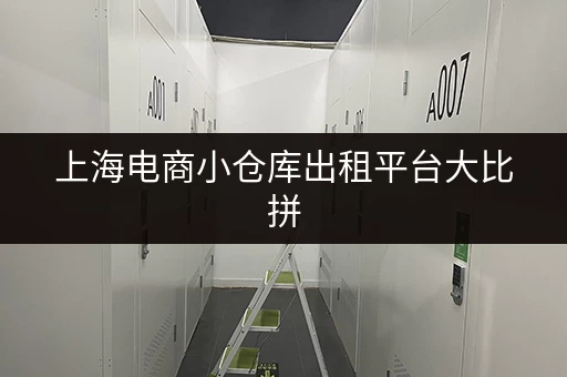 上海电商小仓库出租平台大比拼，哪个更适合你？