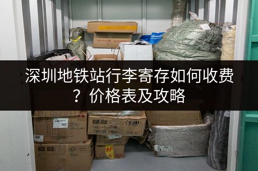 深圳地铁站行李寄存如何收费？价格表及攻略