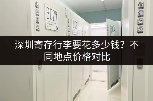 深圳寄存行李要花多少钱？不同地点价格对比
