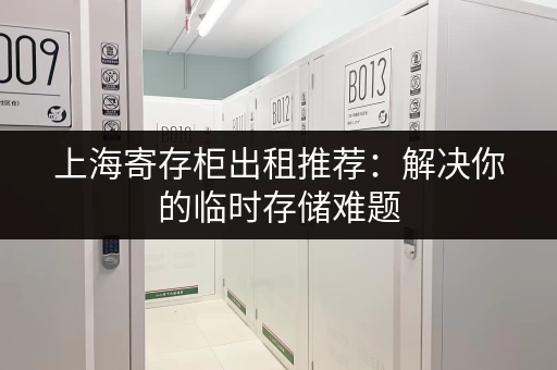 上海寄存柜出租推荐：解决你的临时存储难题