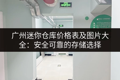 广州迷你仓库价格表及图片大全：安全可靠的存储选择