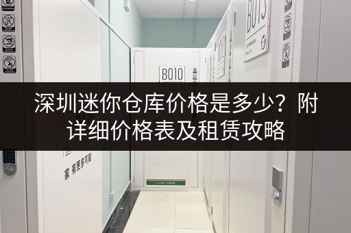 深圳迷你仓库价格是多少？附详细价格表及租赁攻略