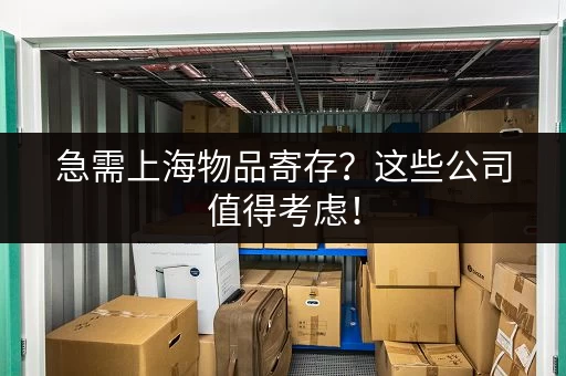 急需上海物品寄存？这些公司值得考虑！