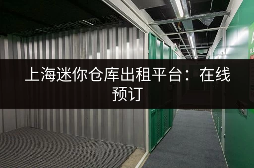 上海迷你仓库出租平台：在线预订，方便省心