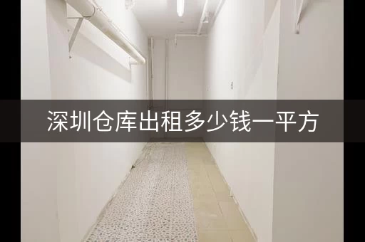 深圳仓库出租多少钱一平方，深圳小型仓库出租