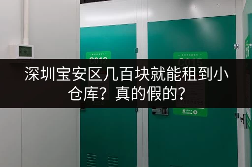 深圳宝安区几百块就能租到小仓库？真的假的？