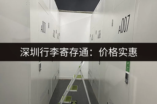 深圳行李寄存通：价格实惠，安全可靠，深圳行李寄存首选！