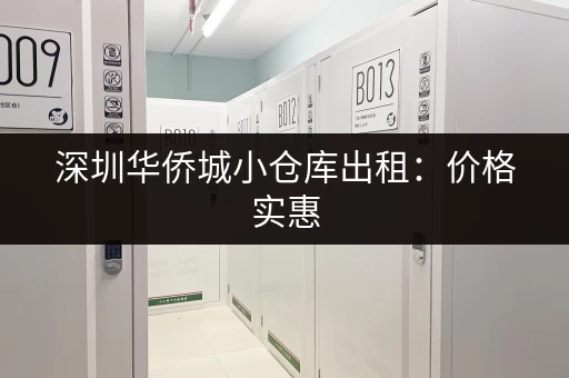 深圳华侨城小仓库出租：价格实惠，面积灵活选择！