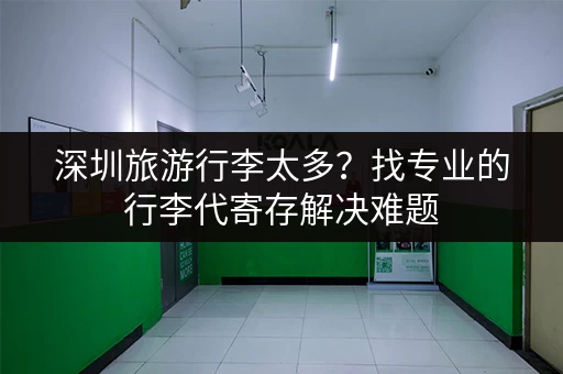深圳旅游行李太多？找专业的行李代寄存解决难题