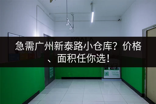 急需广州新泰路小仓库？价格、面积任你选！