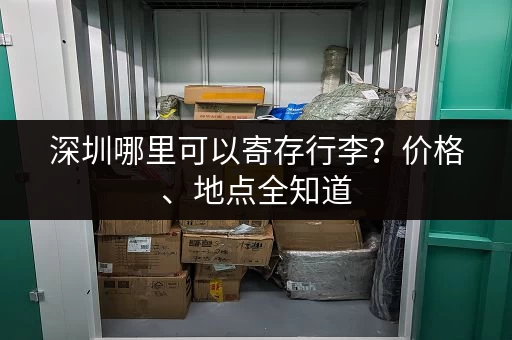 深圳哪里可以寄存行李？价格、地点全知道