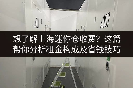 想了解上海迷你仓收费？这篇帮你分析租金构成及省钱技巧