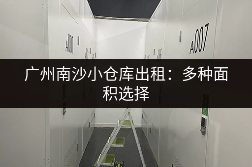 广州南沙小仓库出租：多种面积选择，满足您的需求
