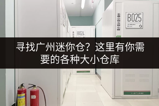 寻找广州迷你仓？这里有你需要的各种大小仓库